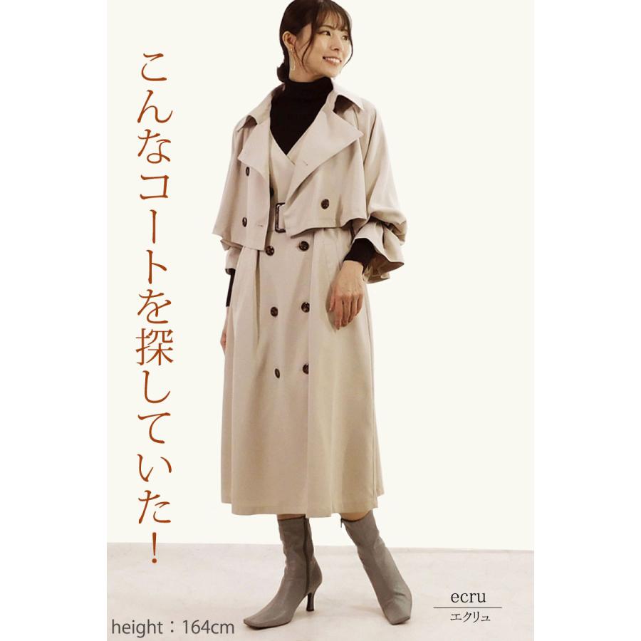 トレンチコート レディース ショート 3way セパレート ロングコート