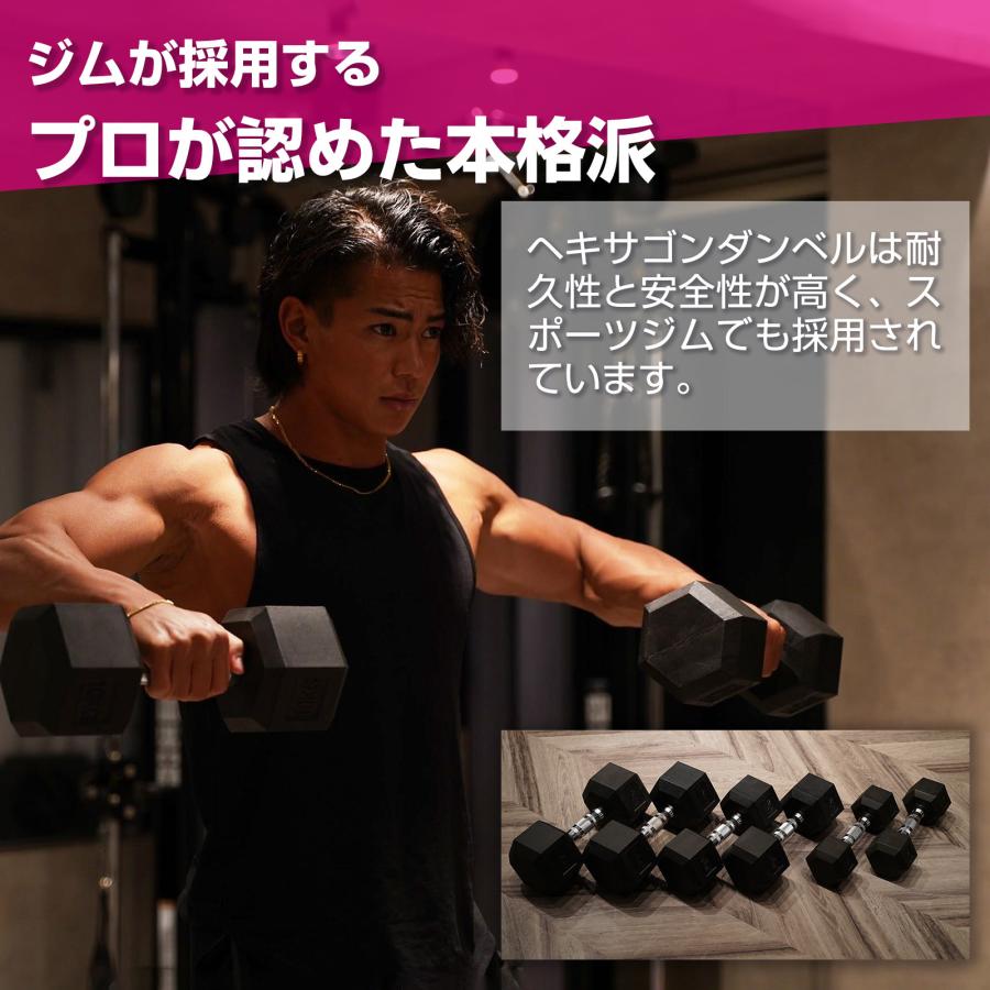 TOP FILM ダンベル 鉄アレイ 20kg 2個セット 40kg ヘックスダンベル