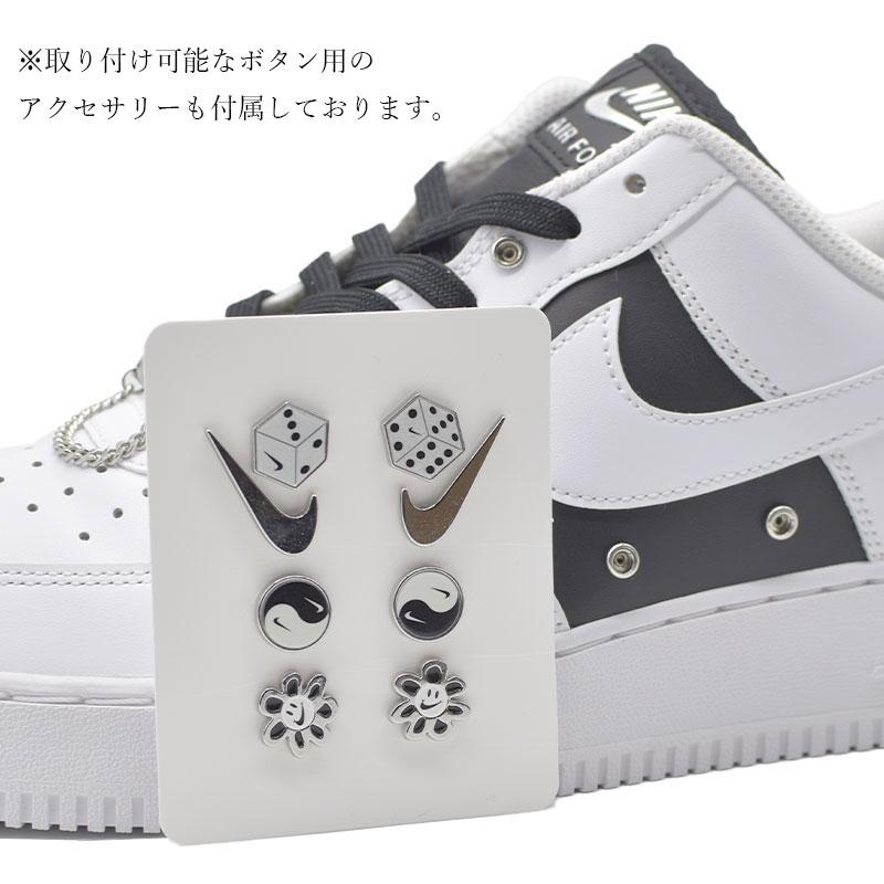 エア フォース 1 NIKE ナイキ AIR FORCE LOW SILVER SNAP BUTTONS