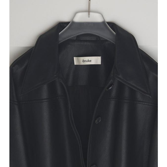 anuke（アンヌーク） エコレザーオーバージャケット Ecoleather Over