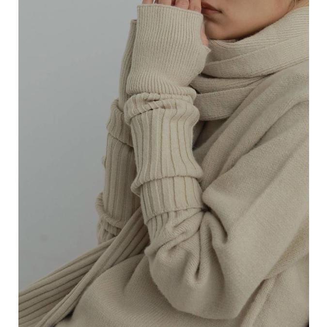 anuke（アンヌーク） パディンオーバーニット Padin Over Knit