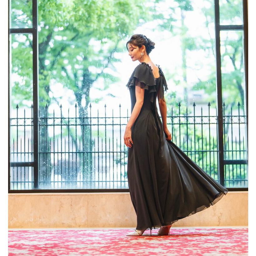 演奏会 演奏会用ドレス ロングドレス カラードレス シフォンジョー