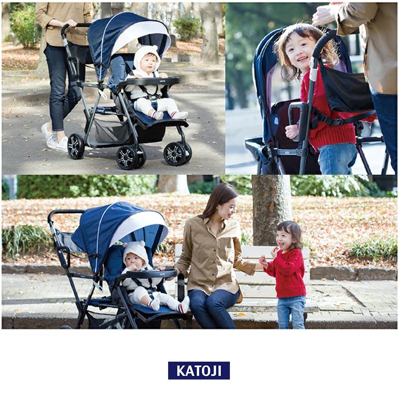 カトージ（KATOJI） ベビーカー 二人でゴー ネイビー 双子用 2人乗り用
