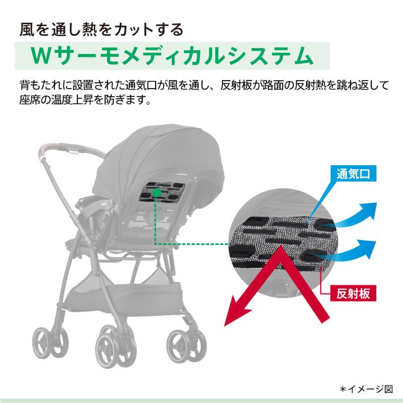 アップリカ（Aprica） ベビーカー ラクーナ クッション フリー AD