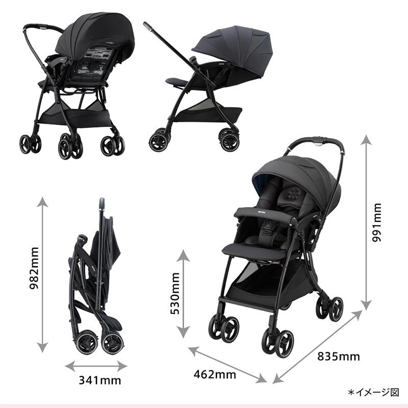 アップリカ（Aprica） ベビーカー a型 ラクーナ クッション AG グレー
