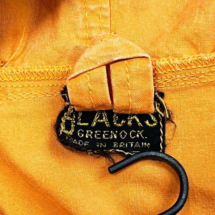 VINTAGE 60's BLACK'S SKI ANORAK PARKA ORANGE Made in England