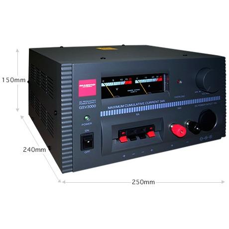 GSV3000 ダイアモンド最大34Aシリーズ式安定化電源 : 長野ハムセンター
