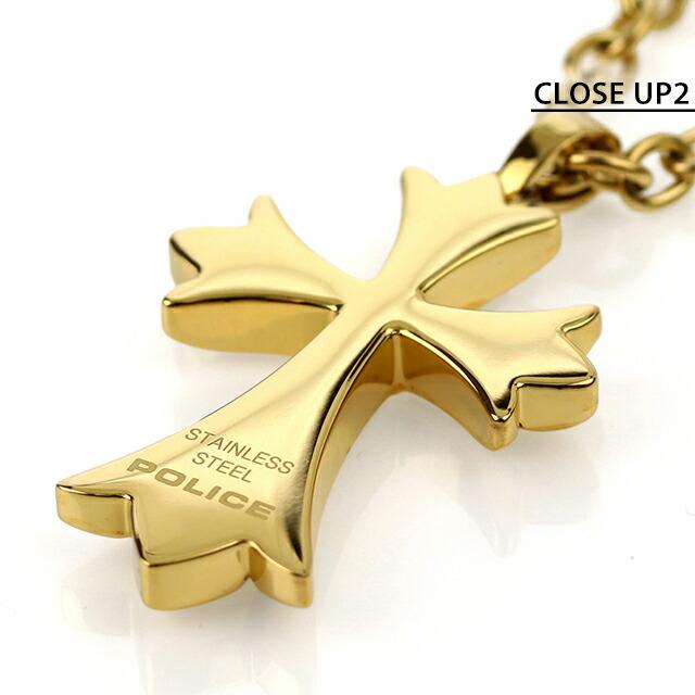 POLICE（ポリス） ネックレス メンズ ブランド 十字架 ステンレス