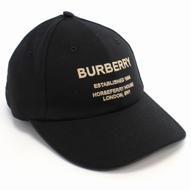 バーバリー ブランド キャップ メンズ BURBERRY コットン レザー