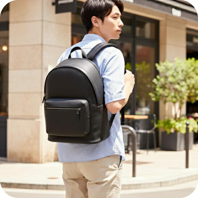 COACH（コーチ） バックパック リュック メンズ レザー CX141 QB BK