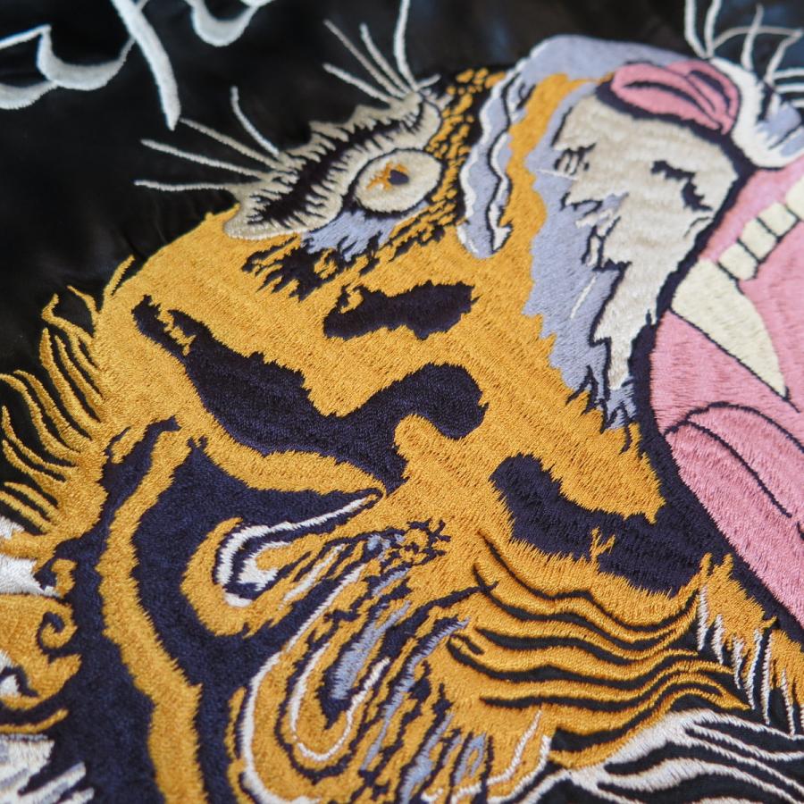 フラットヘッド】 スーベニアジャケット スカジャン タイガー&ジャパン