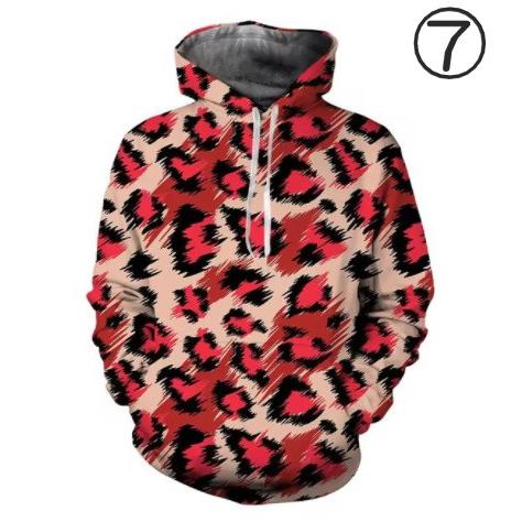 フード付き ヒョウ柄 パーカー アウター 防寒 豹 レオパード ブルー