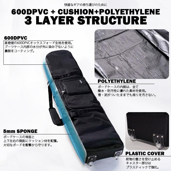 ウィールスノーボードケース sketch 4way Wheel Board Case キャスター