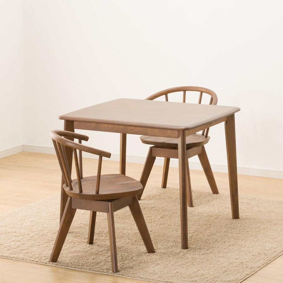 ニトリ（NITORI） ダイニングテーブル3点セット(NコレクションT-01 90