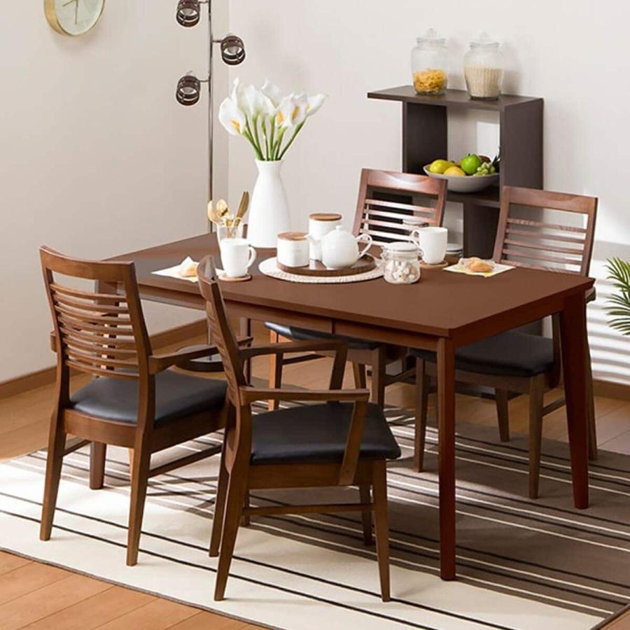 ニトリ（NITORI） 幅135cm ダイニングテーブル5点セット(ロレイン5H