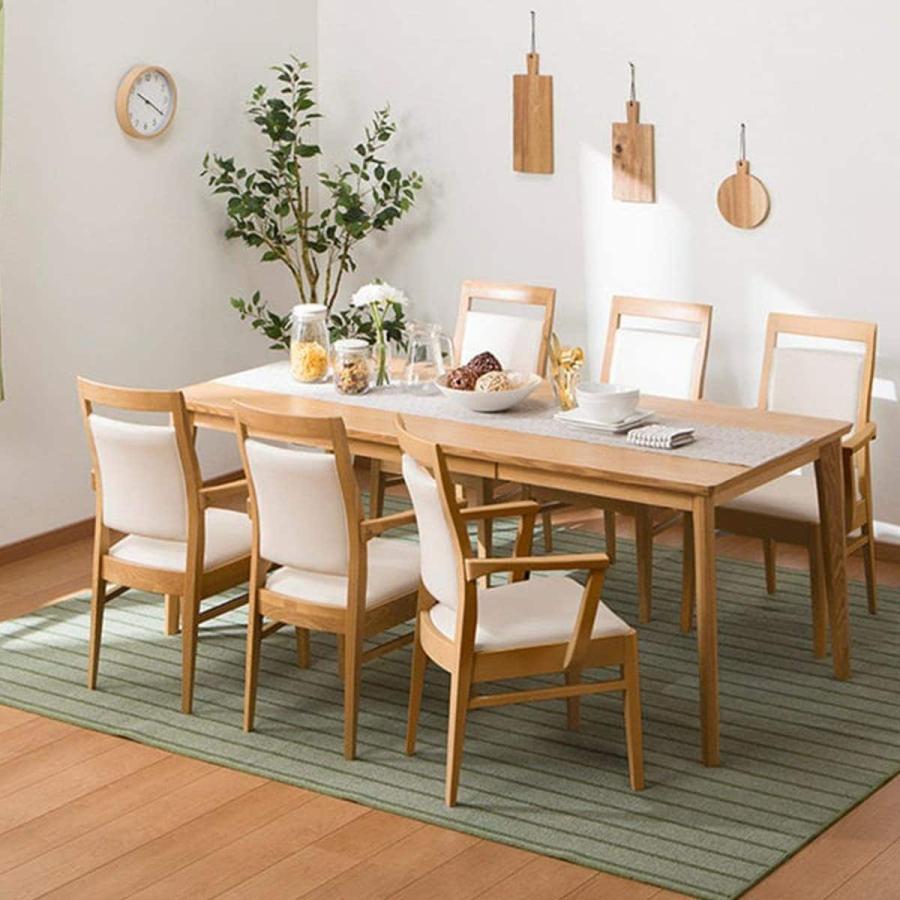 ニトリ（NITORI） 幅180cm ダイニングテーブル7点セット(ロレイン5H