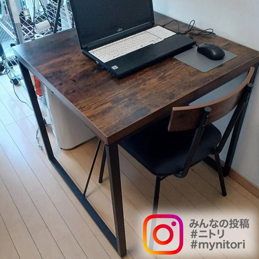 ニトリ（NITORI） 幅70cm ダイニングテーブル(ステイン70 MBR) 2人用