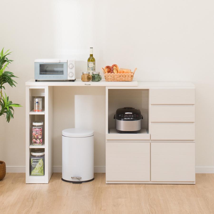 ニトリ（NITORI） 伸縮カウンター(DM02K OP100WW) キッチンカウンター