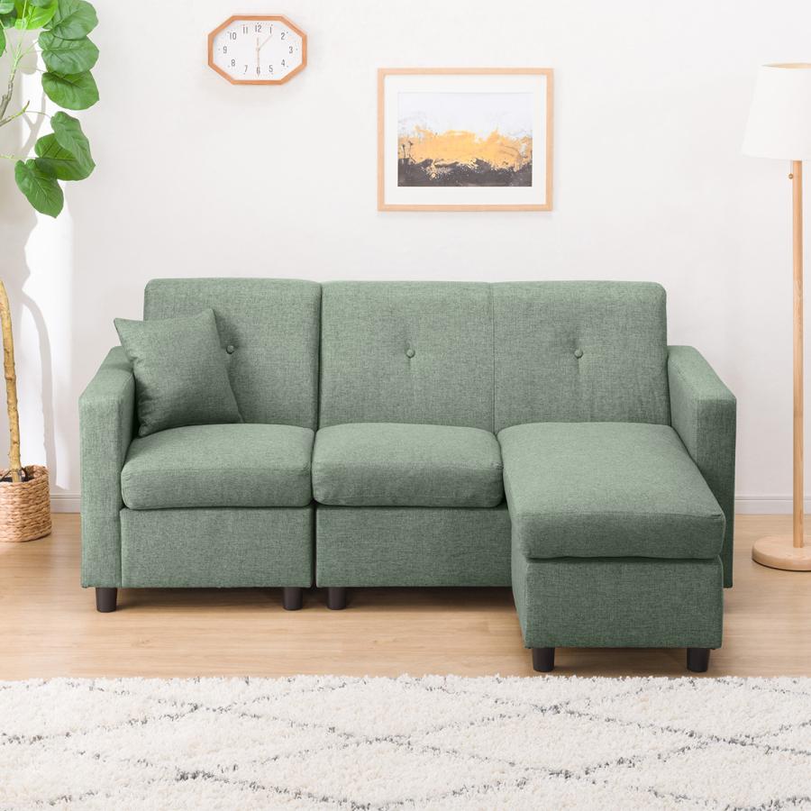 ニトリ（NITORI） コンパクトポケットコイルカウチソファ(M-155 GR) 3