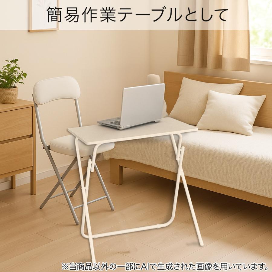 ニトリ（NITORI） 幅70cm 折りたたみテーブル 折脚テーブル(7070