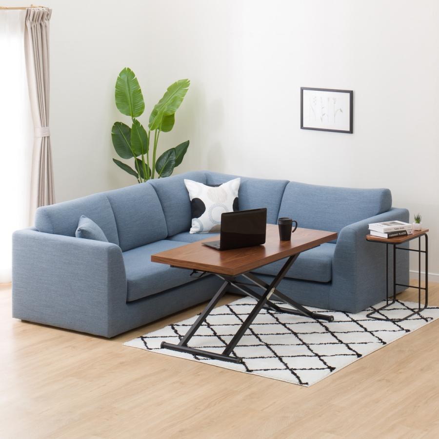 ニトリ（NITORI） 幅120cm 昇降リビングテーブル(アクティブ2 120 MBR