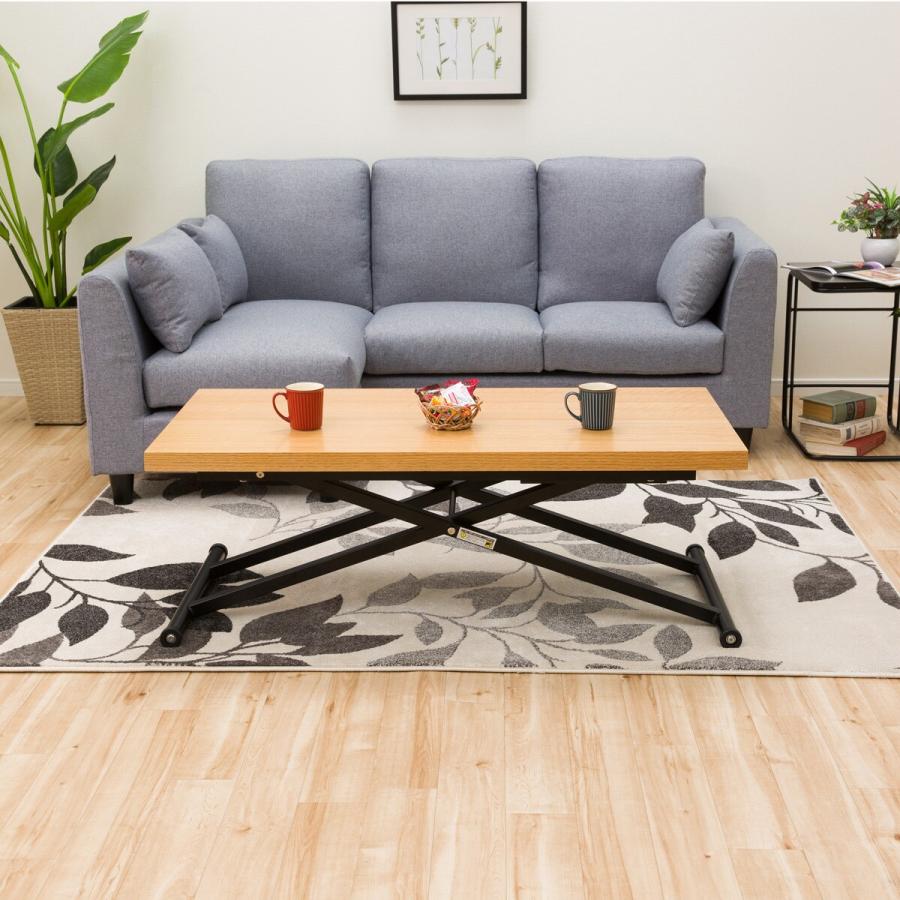 ニトリ（NITORI） 幅120cm 昇降リビングテーブル(アクティブ2 120 LBR