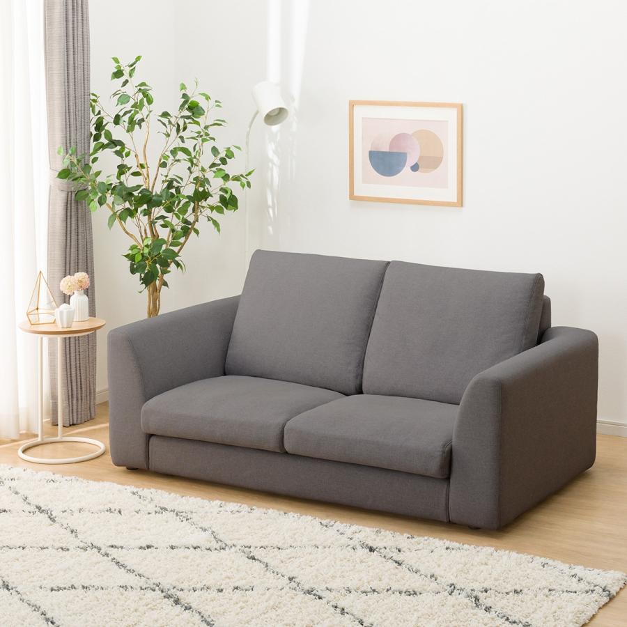 ニトリ（NITORI） ソファー ソファ 布張り2人掛けソファ プラスチック