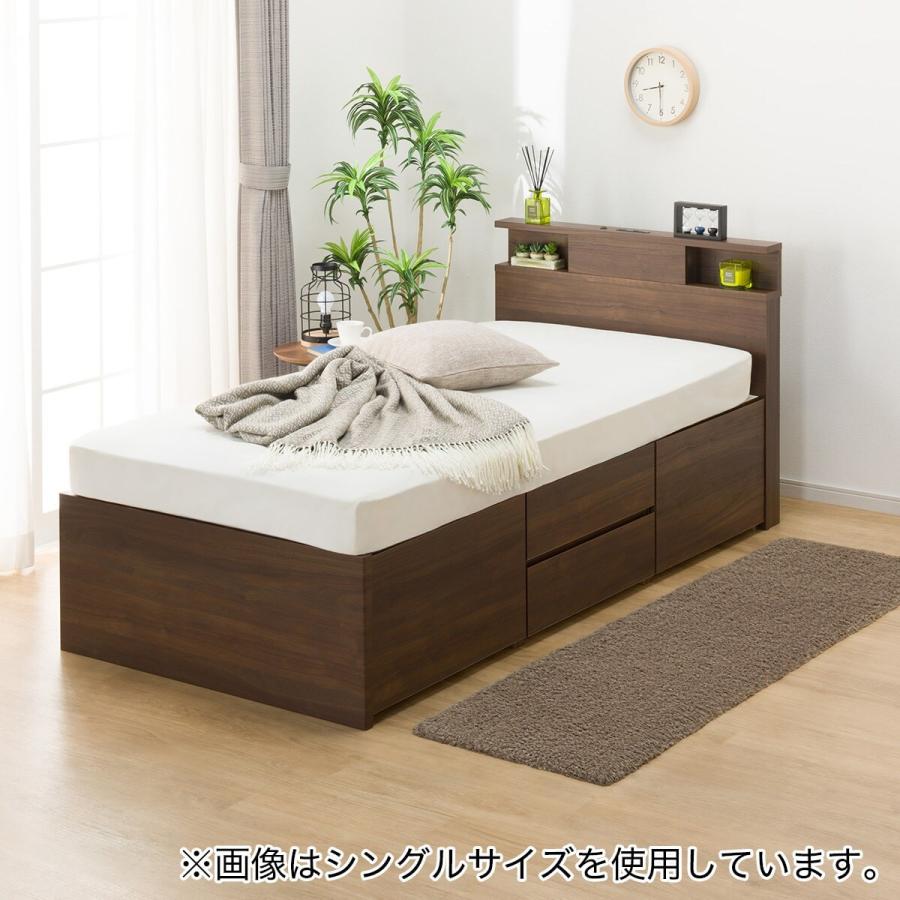 ニトリ（NITORI） すのこセミダブル棚・コンセント・ライト付き