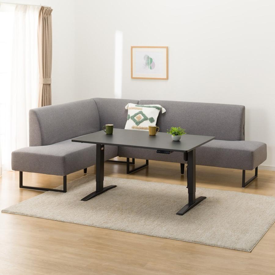 ニトリ（NITORI） 布張りリビングダイニング3点セット(JT341120BK/LD2