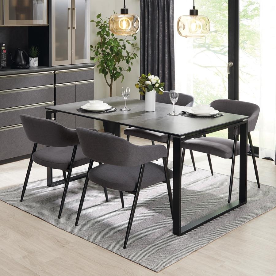 ニトリ（NITORI） ダイニングテーブル5点セット(DTセーラル150 GY