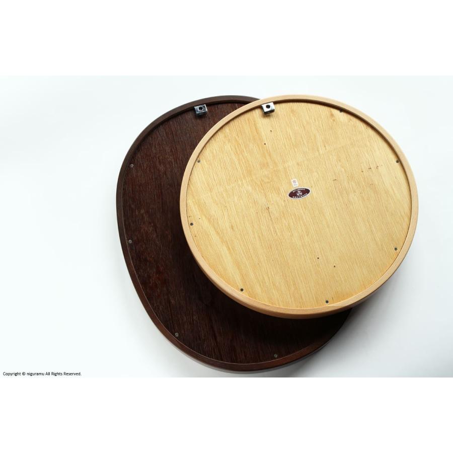 曲木鏡（ウォールミラー） 小判型, 小 / 木地色 [鏡以外との同梱不可