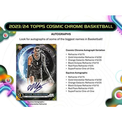 2023-24 TOPPS COSMIC CHROME HOBBY BOX（送料無料） : トレカショップ