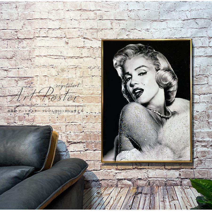 アートパネル 60×80 水晶絵調 KH40 マリリンモンロー 偉人 絵画 壁掛け