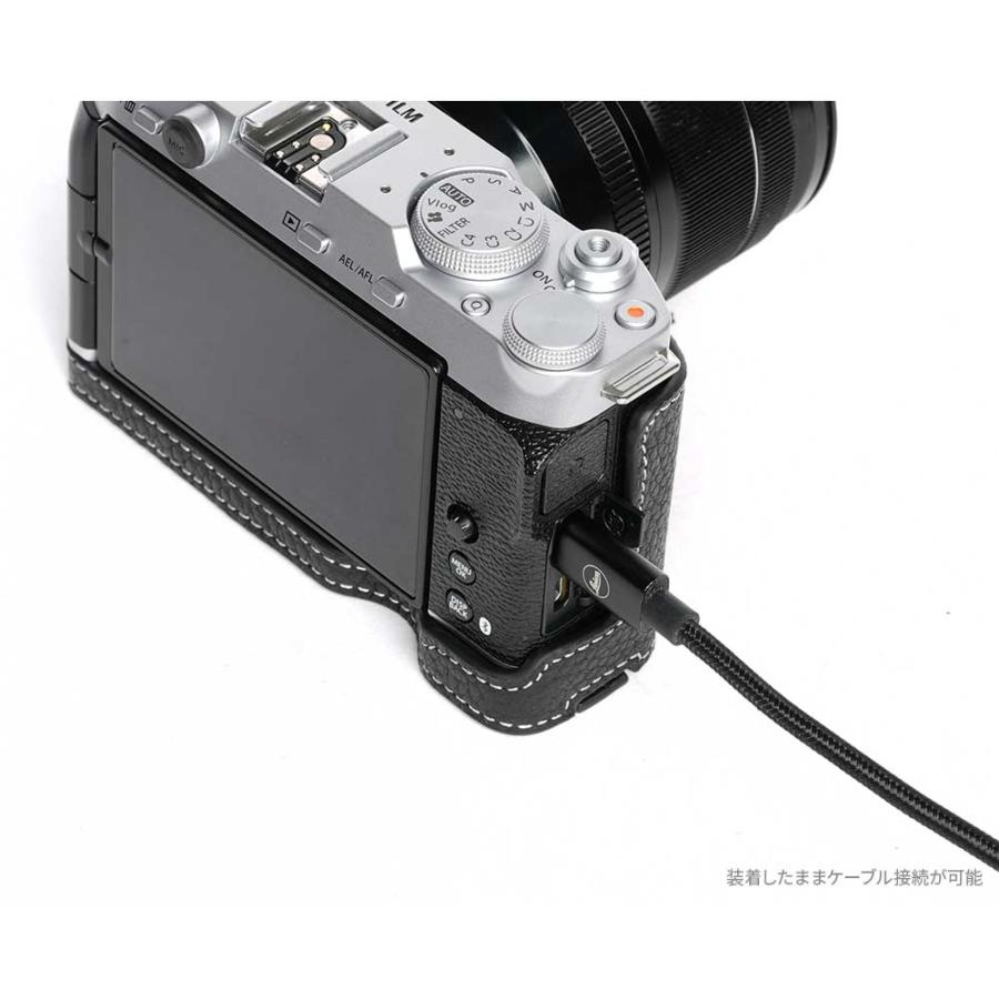 富士フイルム Xシステム FUJIFILM X-M5 専用 レザー ケース Black