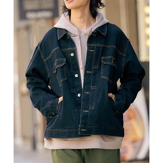 ニッセン（nissen） メンズ ストレッチ デニム ジャケット 有 春 秋