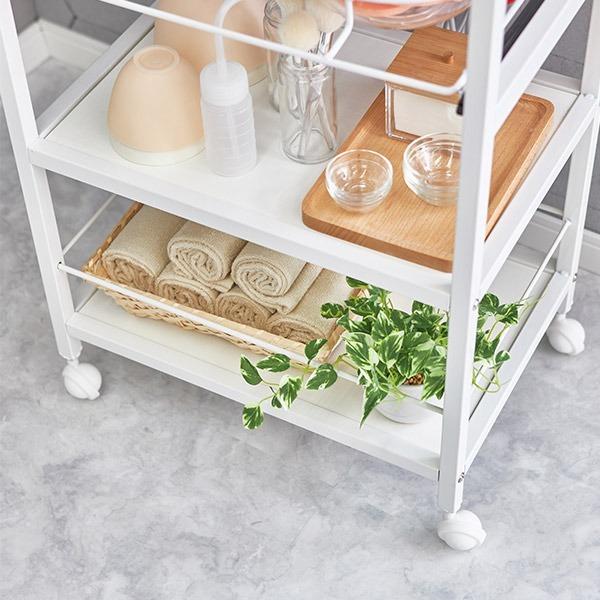 7BEAUTY（7ビューティー） ワゴン キャスター付き ボウル棚 引き出し 4