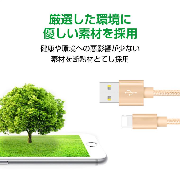 L&Lスマホサービス 1m+1m+2m 3本セット iPhone14 Plus 充電ケーブル
