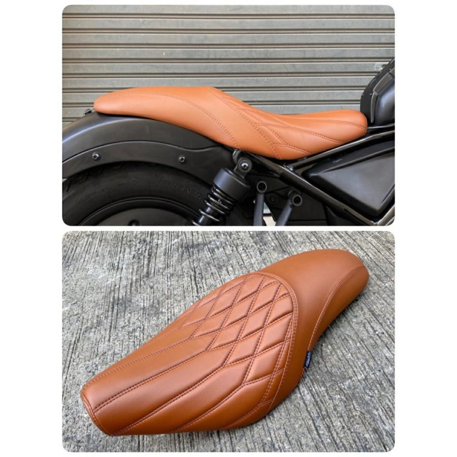 ホンダ（HONDA） レブル250/500交換用ブラウン ロングシート/RB0159