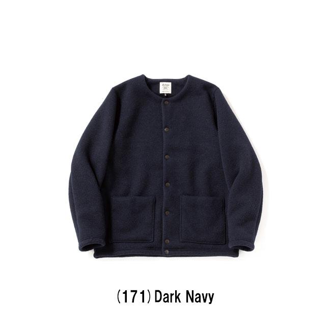 Jackman（ジャックマン） Wool Collarless Jacket ウールカラーレス
