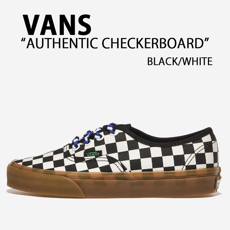 VANS（ヴァンズ） バンズ スニーカー AUTHENTIC CHECKERBOARD BLACK