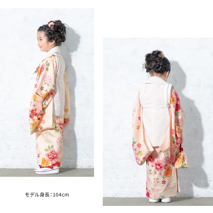 SOUBIEN（創美苑） レンタル 七五三 女の子 3歳 着物 被布 フルセット