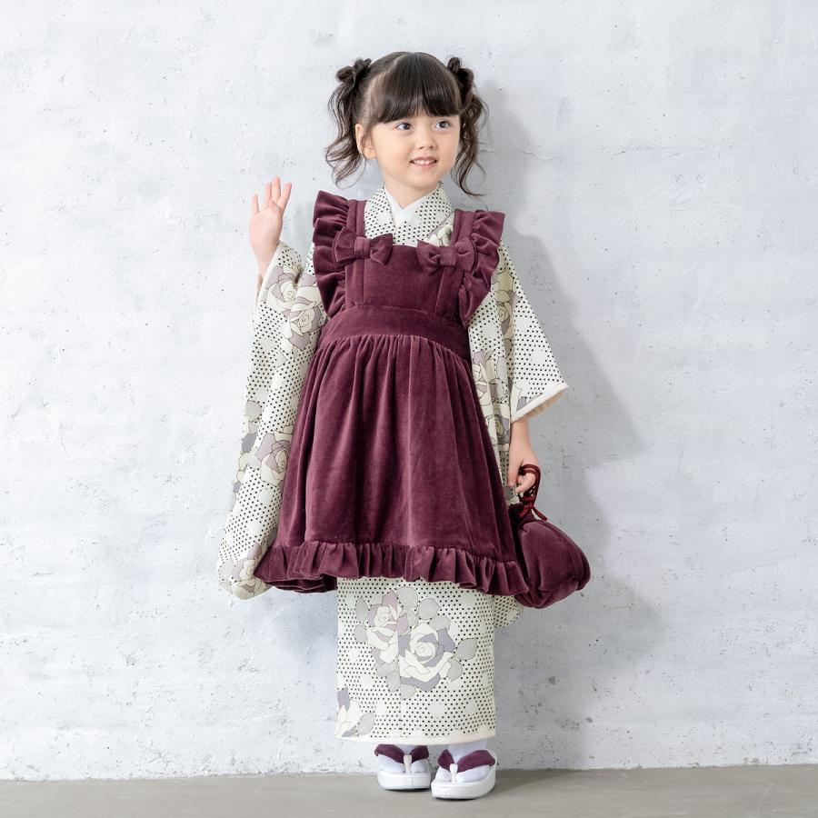 SOUBIEN（創美苑） レンタル 七五三 女の子 3歳 着物 被布 フルセット