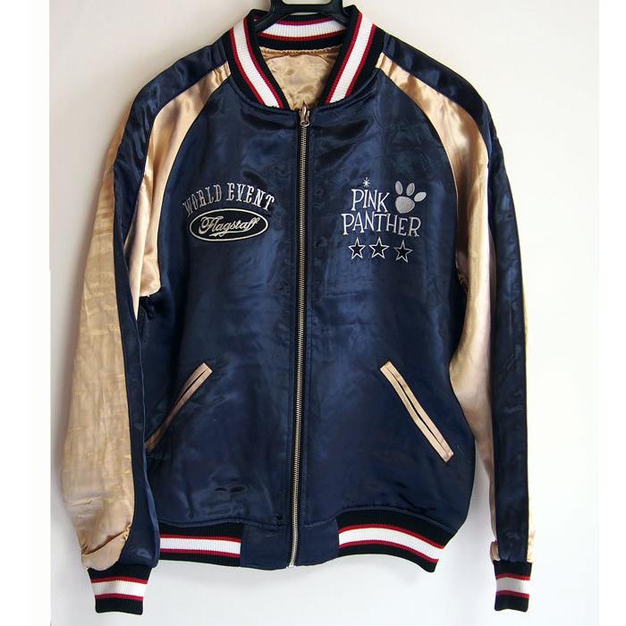 Flag staff（フラッグスタッフ） ピンクパンサー 刺繍スカジャン PINK