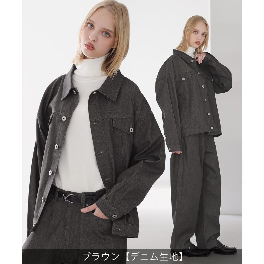 セットアップ 2点セット】デニム コーデュロイ ジャケット ワイド