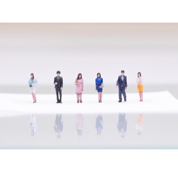 タケダ（takeda） ジオラマ人形 1/150 28体入り ビジネス編 3D