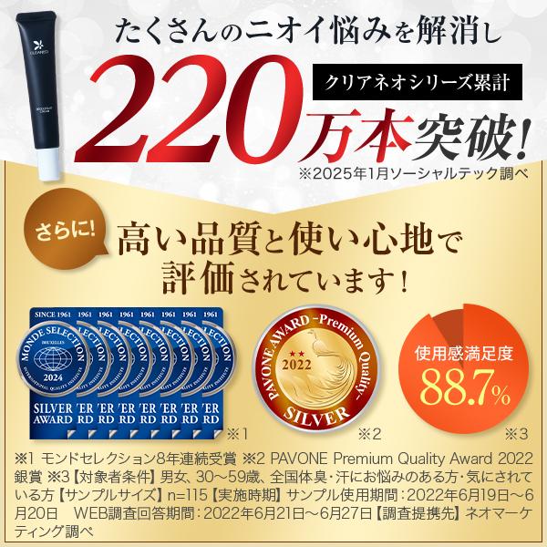 CLEANEO（クリアネオ） 公式 医薬部外品 ワキガ クリーム 30g 2本