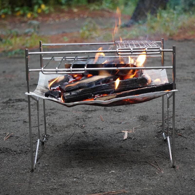 CAMPINGMOON ゴトク ロストル 網 グリル コンロ 焼き網 焚き火台用