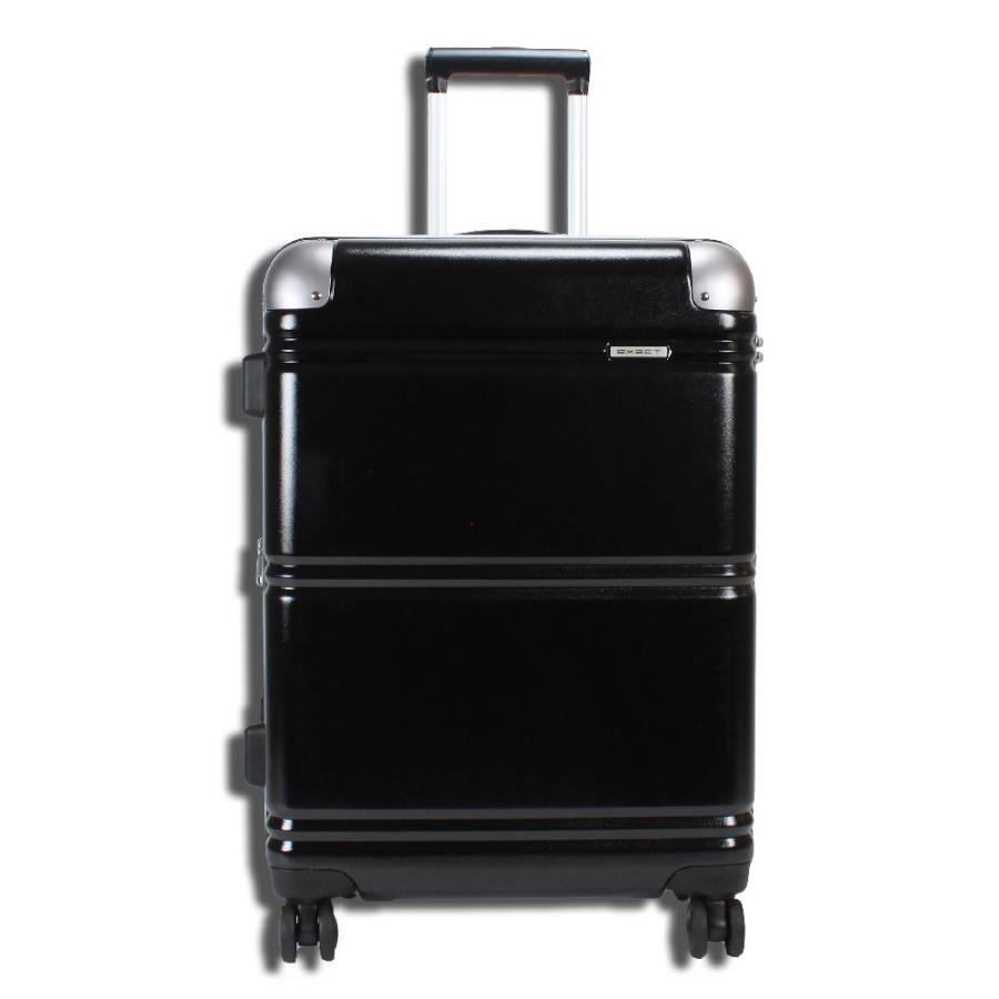 exact エース ジッパー開閉スーツケース 57-67L ブラック : SONOSAKI