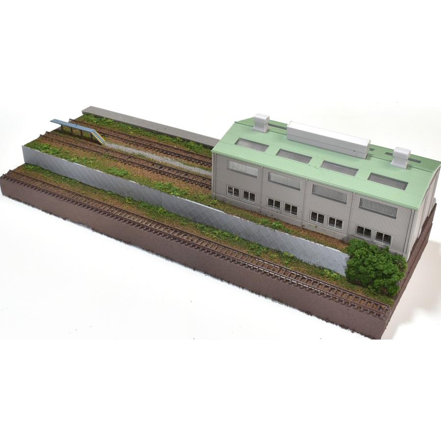 トミックス 鉄道模型ジオラマ展示台 40x15cm 複線機関庫と3線路(ひな壇