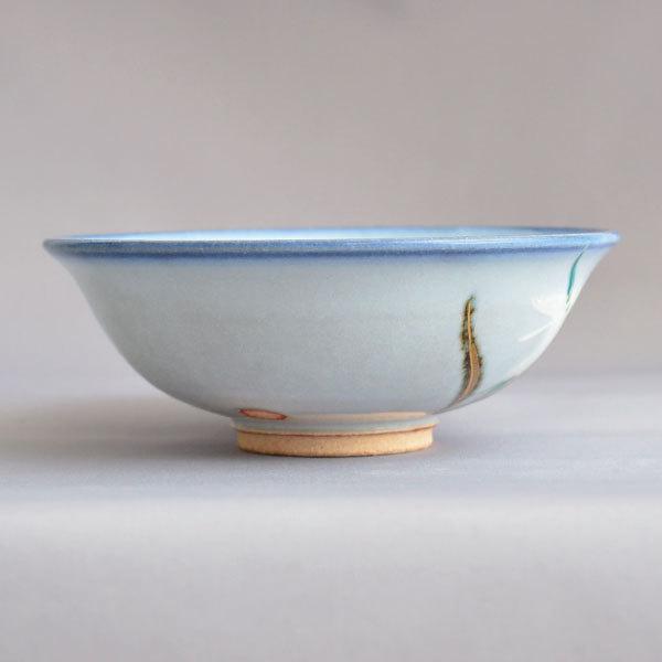 茶碗 茶道具 寺尾 陶象 作 灰釉 鷺草 平茶碗 : 茶道具専門店 (有)菊池